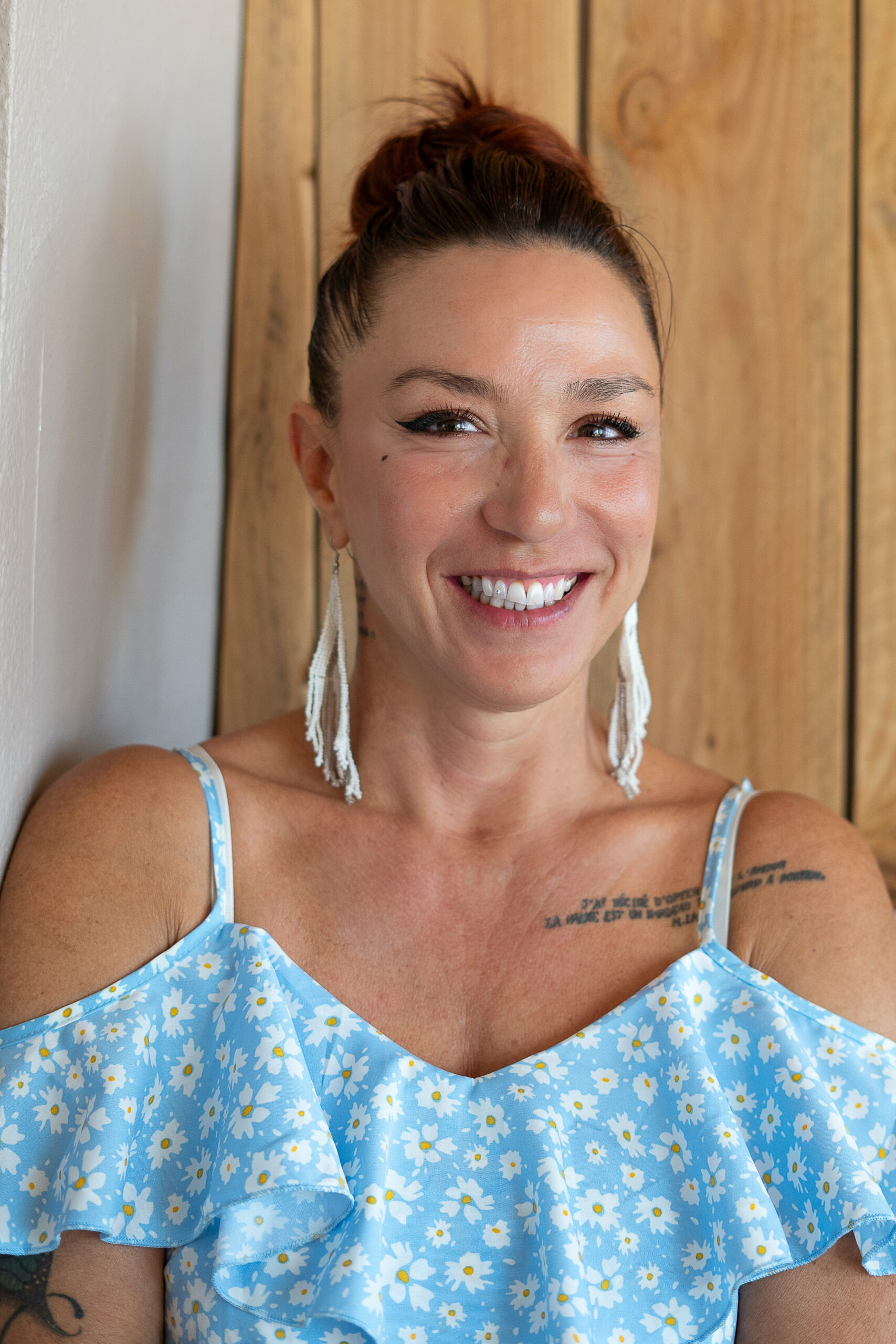 Valérie, professeure de yoga à FLeurance